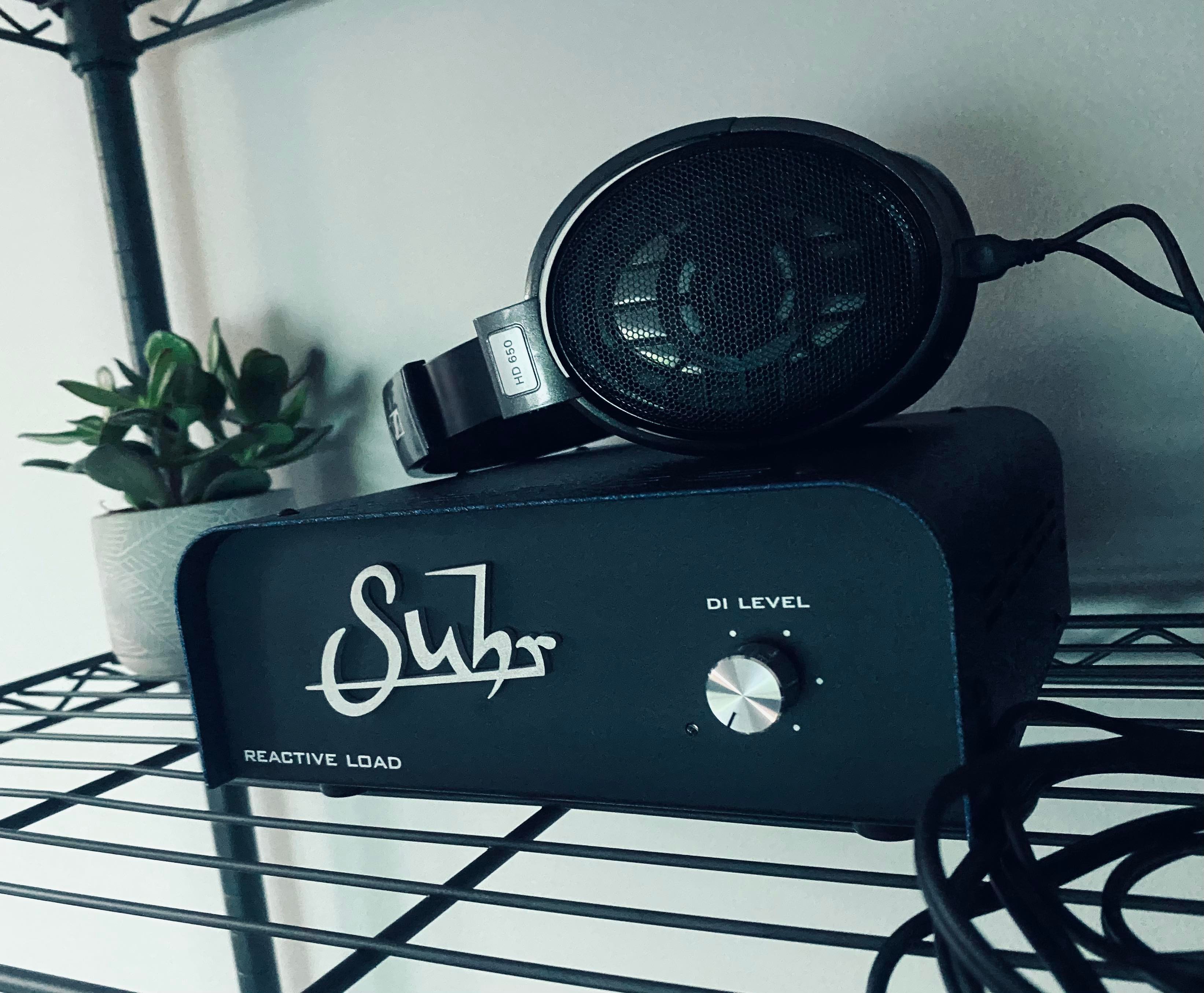 Suhr Reactive Load and Sennheiser HD650 open back headphones. Image courtesy of Will Bowden (Instagram @willtombowden).