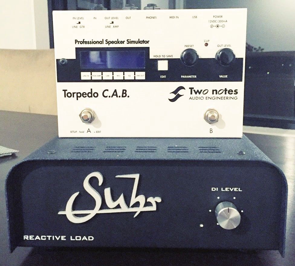 Suhr Reactive Load and Two Notes C.A.B.